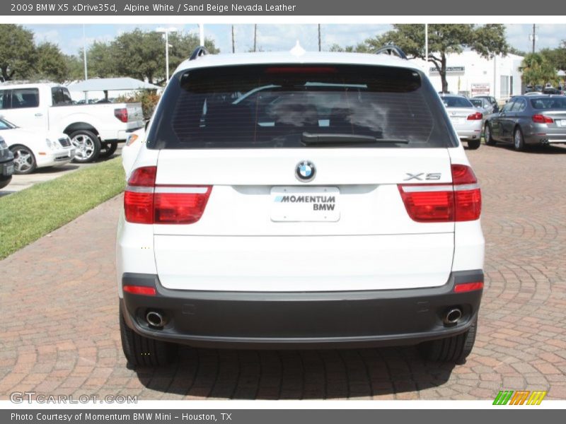Alpine White / Sand Beige Nevada Leather 2009 BMW X5 xDrive35d