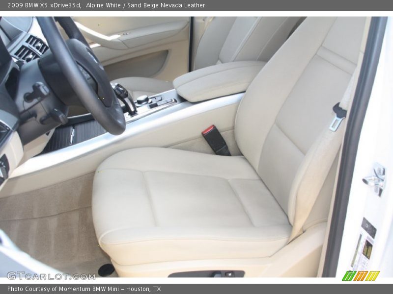 Alpine White / Sand Beige Nevada Leather 2009 BMW X5 xDrive35d