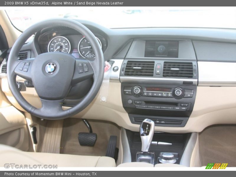 Alpine White / Sand Beige Nevada Leather 2009 BMW X5 xDrive35d