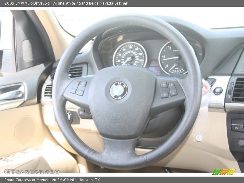Alpine White / Sand Beige Nevada Leather 2009 BMW X5 xDrive35d