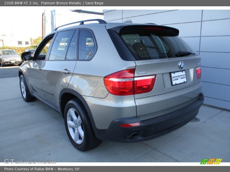 Platinum Bronze Metallic / Sand Beige 2008 BMW X5 3.0si