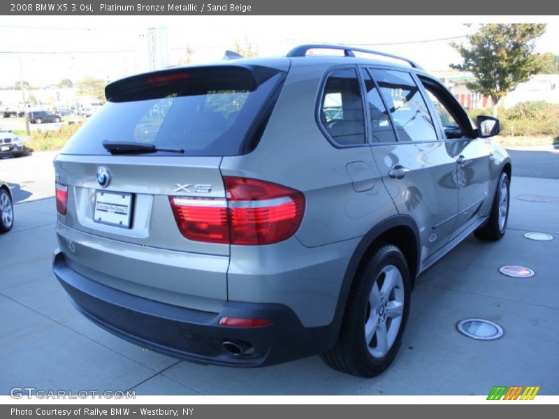 Platinum Bronze Metallic / Sand Beige 2008 BMW X5 3.0si