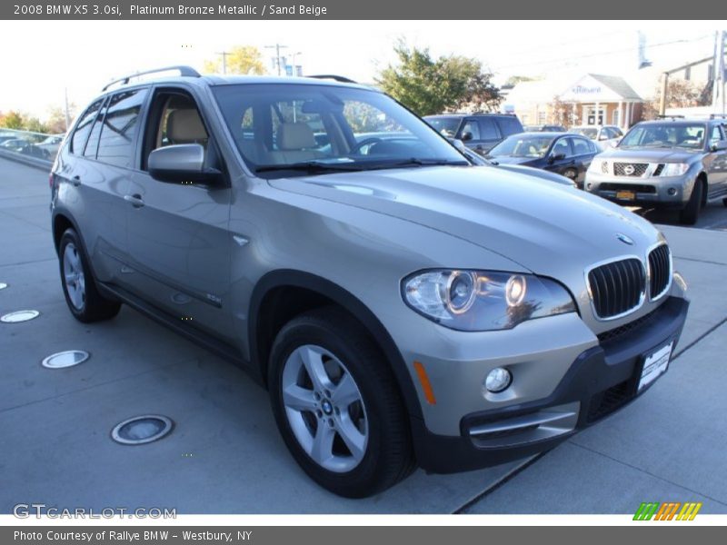 Platinum Bronze Metallic / Sand Beige 2008 BMW X5 3.0si