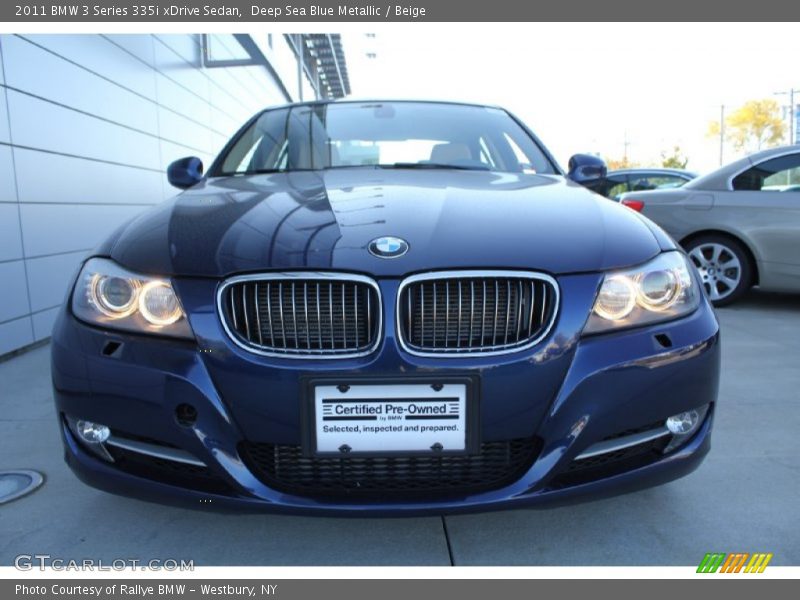 Deep Sea Blue Metallic / Beige 2011 BMW 3 Series 335i xDrive Sedan