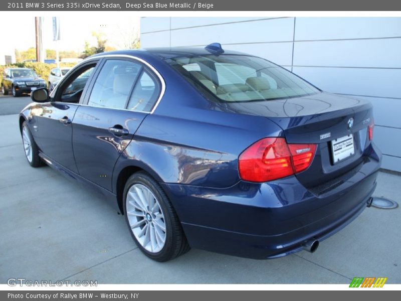 Deep Sea Blue Metallic / Beige 2011 BMW 3 Series 335i xDrive Sedan