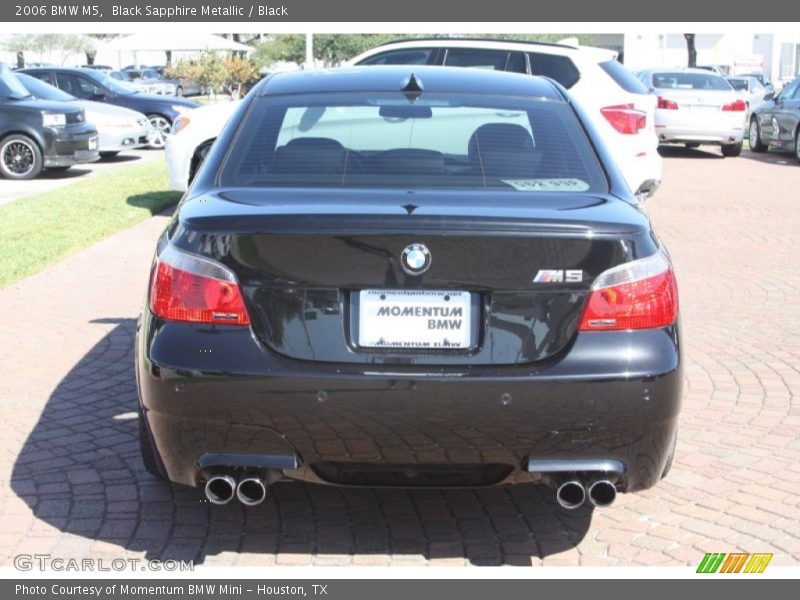 Black Sapphire Metallic / Black 2006 BMW M5