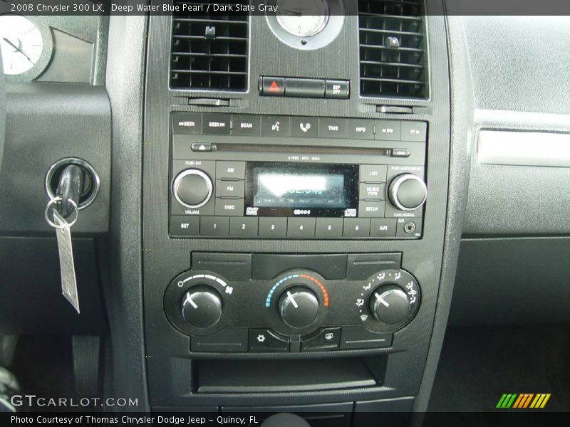 Deep Water Blue Pearl / Dark Slate Gray 2008 Chrysler 300 LX