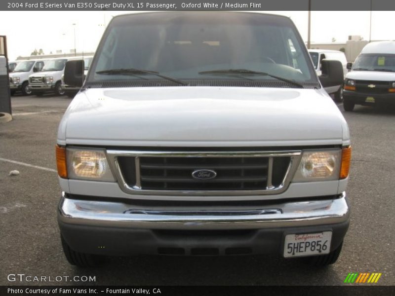 Oxford White / Medium Flint 2004 Ford E Series Van E350 Super Duty XL 15 Passenger