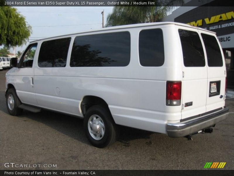 Oxford White / Medium Flint 2004 Ford E Series Van E350 Super Duty XL 15 Passenger