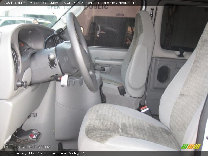 Oxford White / Medium Flint 2004 Ford E Series Van E350 Super Duty XL 15 Passenger