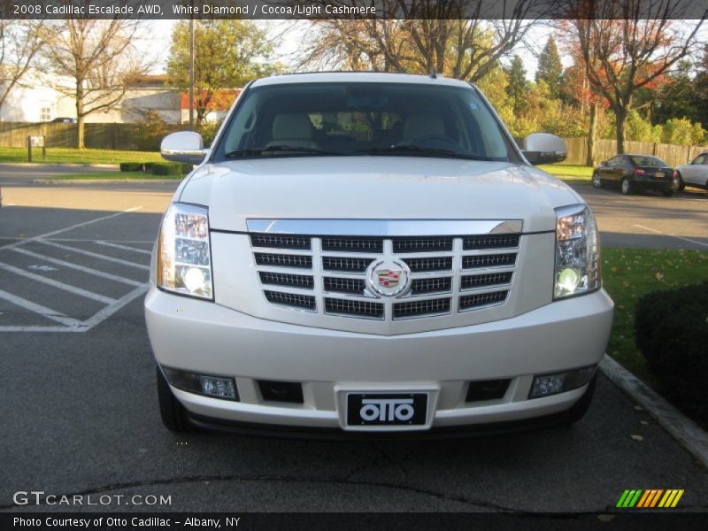 White Diamond / Cocoa/Light Cashmere 2008 Cadillac Escalade AWD