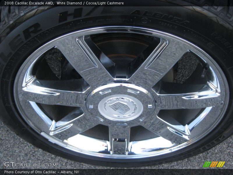 White Diamond / Cocoa/Light Cashmere 2008 Cadillac Escalade AWD