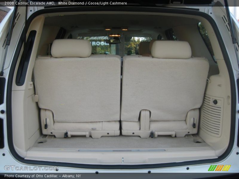 White Diamond / Cocoa/Light Cashmere 2008 Cadillac Escalade AWD
