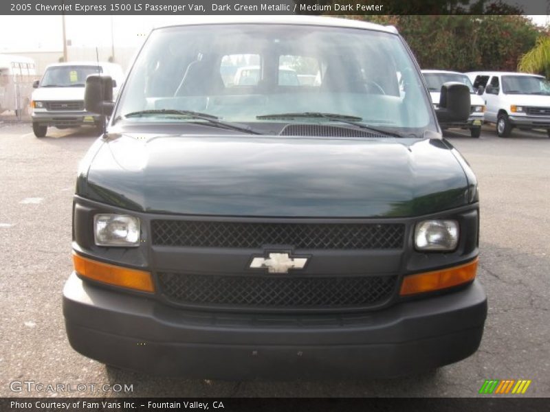 Dark Green Metallic / Medium Dark Pewter 2005 Chevrolet Express 1500 LS Passenger Van