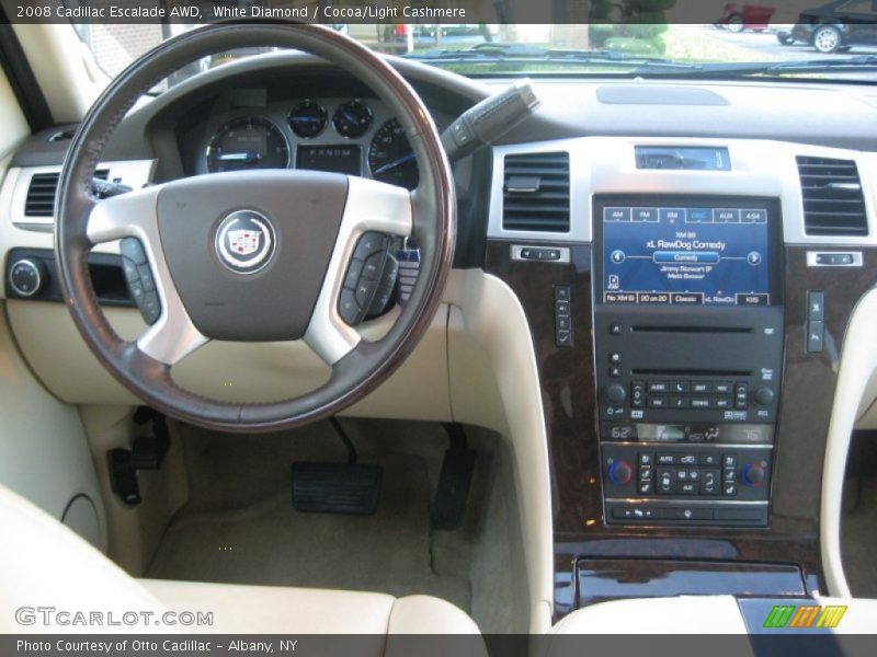 White Diamond / Cocoa/Light Cashmere 2008 Cadillac Escalade AWD