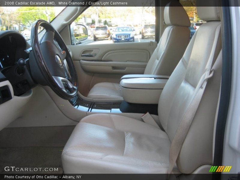 White Diamond / Cocoa/Light Cashmere 2008 Cadillac Escalade AWD