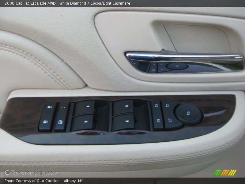 White Diamond / Cocoa/Light Cashmere 2008 Cadillac Escalade AWD