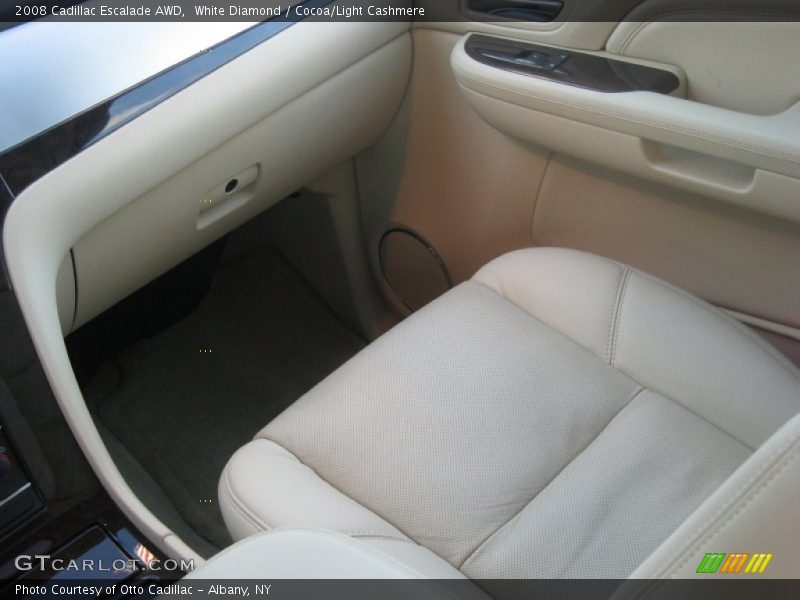 White Diamond / Cocoa/Light Cashmere 2008 Cadillac Escalade AWD