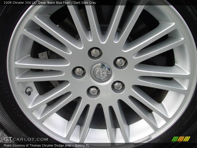 Deep Water Blue Pearl / Dark Slate Gray 2008 Chrysler 300 LX