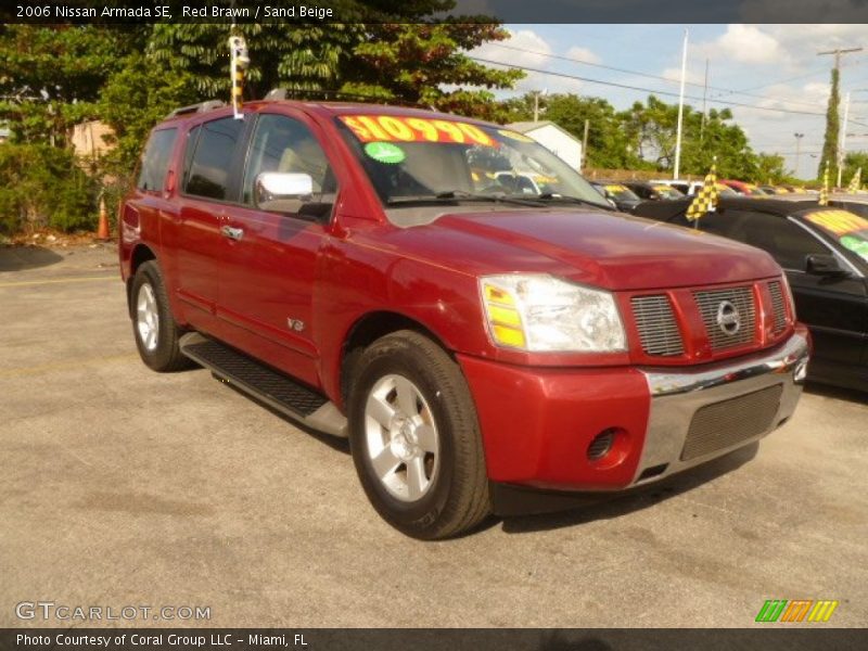 Red Brawn / Sand Beige 2006 Nissan Armada SE
