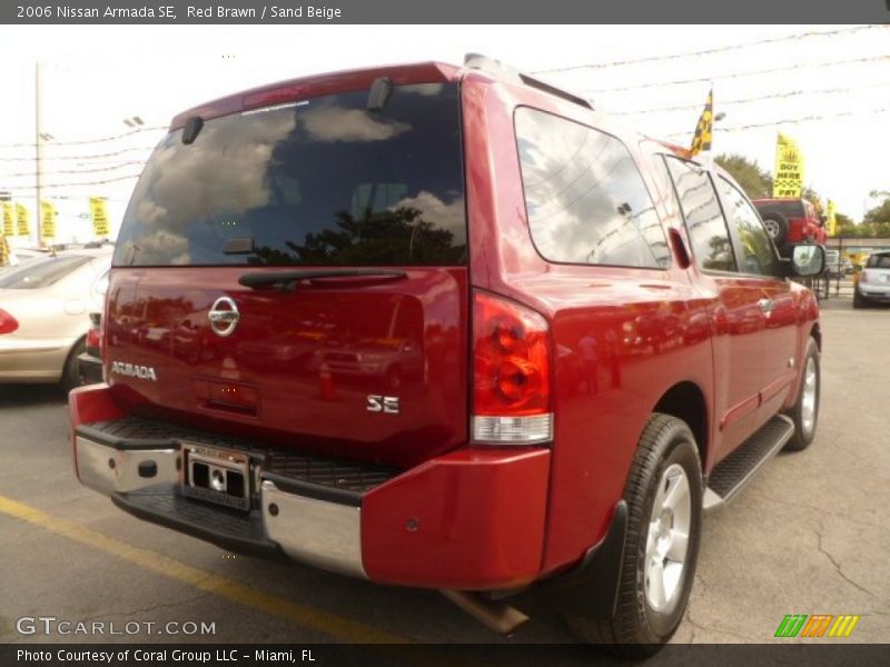 Red Brawn / Sand Beige 2006 Nissan Armada SE