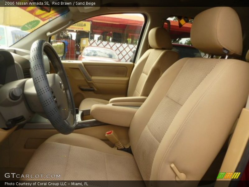 Red Brawn / Sand Beige 2006 Nissan Armada SE