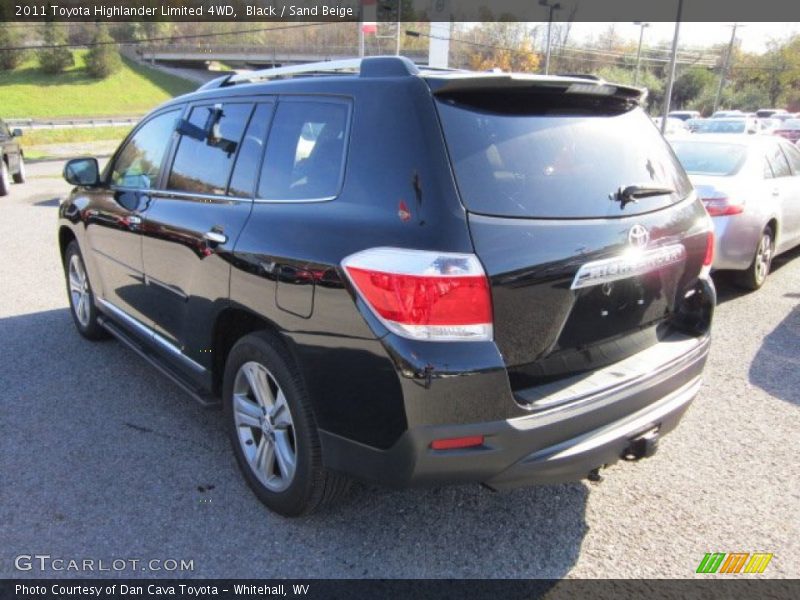 Black / Sand Beige 2011 Toyota Highlander Limited 4WD