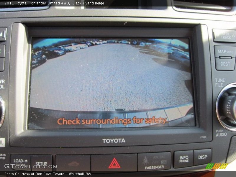 Black / Sand Beige 2011 Toyota Highlander Limited 4WD