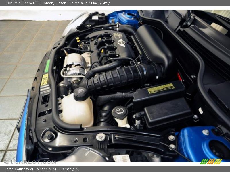 Laser Blue Metallic / Black/Grey 2009 Mini Cooper S Clubman