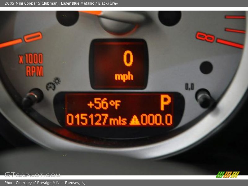 Laser Blue Metallic / Black/Grey 2009 Mini Cooper S Clubman