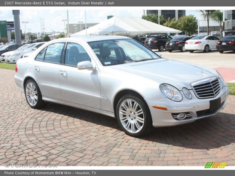 Iridium Silver Metallic / Ash 2007 Mercedes-Benz E 550 Sedan