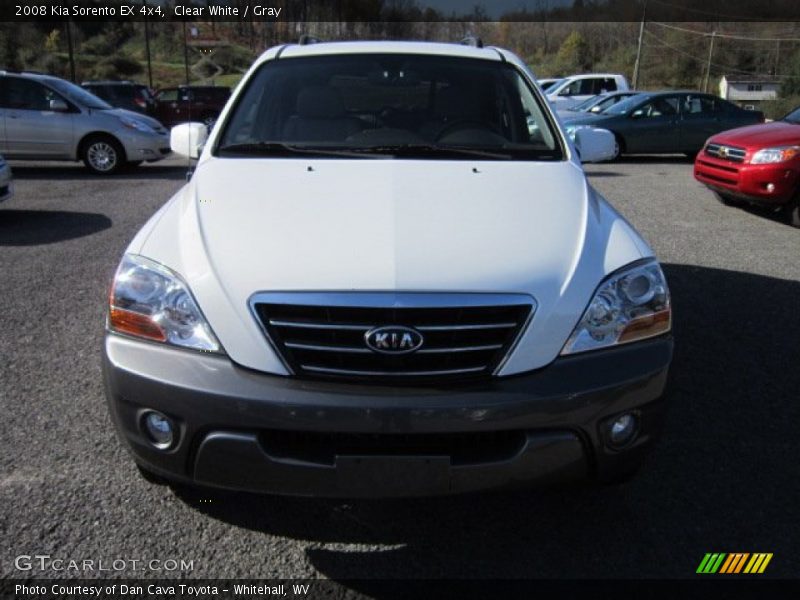 Clear White / Gray 2008 Kia Sorento EX 4x4