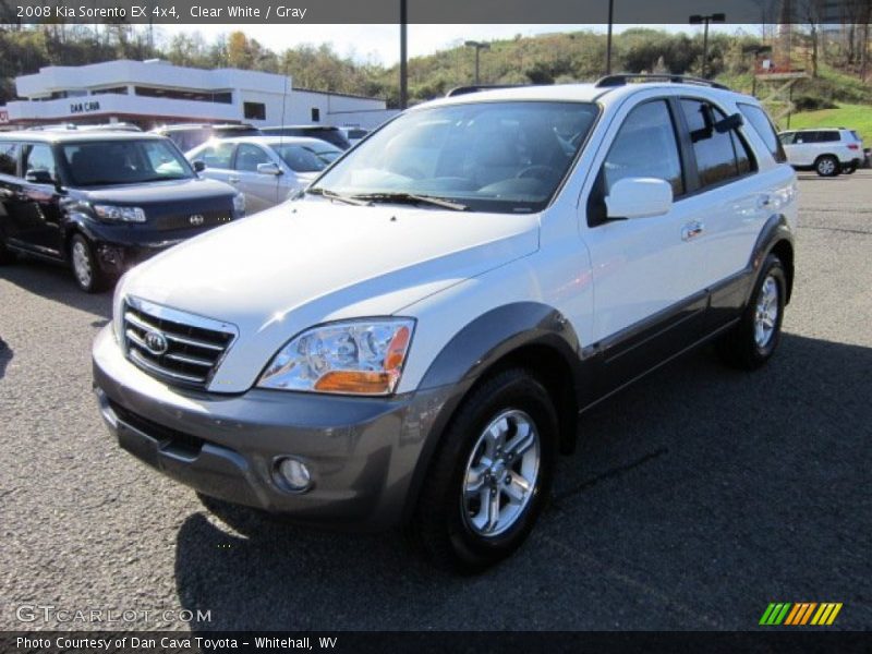 Clear White / Gray 2008 Kia Sorento EX 4x4