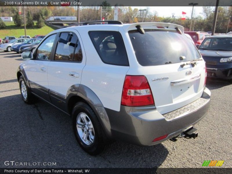 Clear White / Gray 2008 Kia Sorento EX 4x4