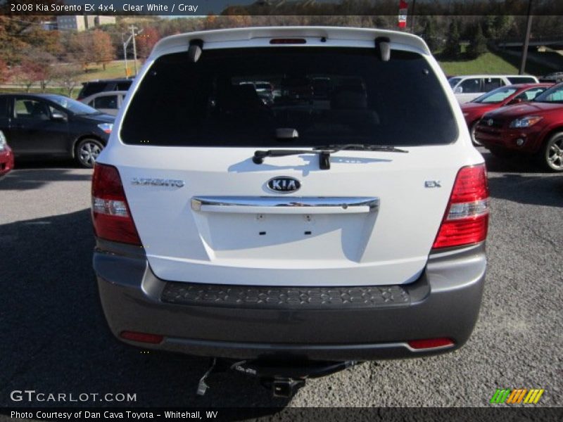 Clear White / Gray 2008 Kia Sorento EX 4x4