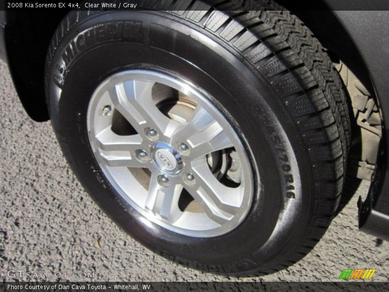 Clear White / Gray 2008 Kia Sorento EX 4x4