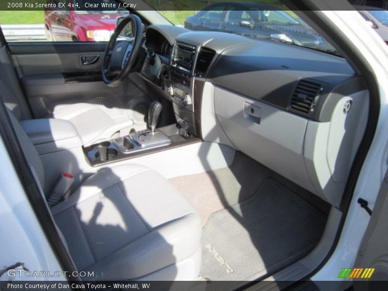 Clear White / Gray 2008 Kia Sorento EX 4x4