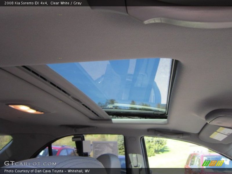 Clear White / Gray 2008 Kia Sorento EX 4x4