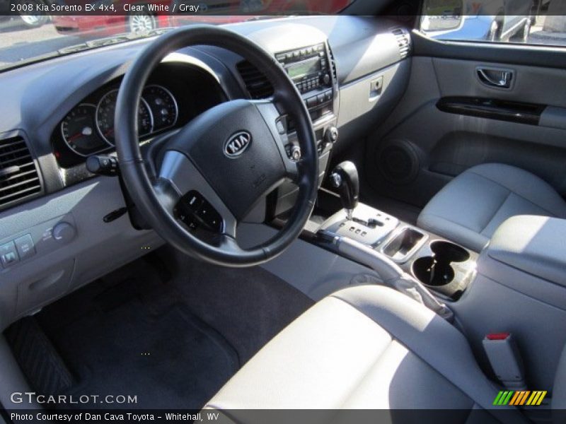 Clear White / Gray 2008 Kia Sorento EX 4x4