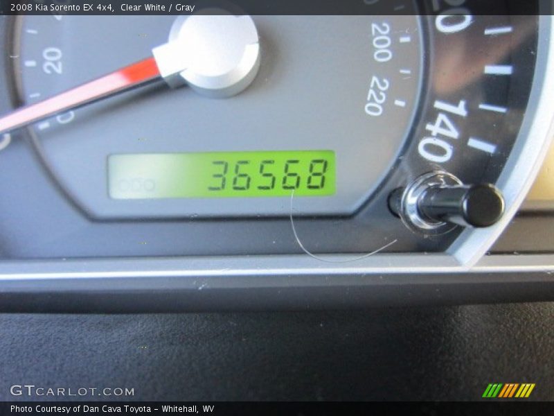 Clear White / Gray 2008 Kia Sorento EX 4x4
