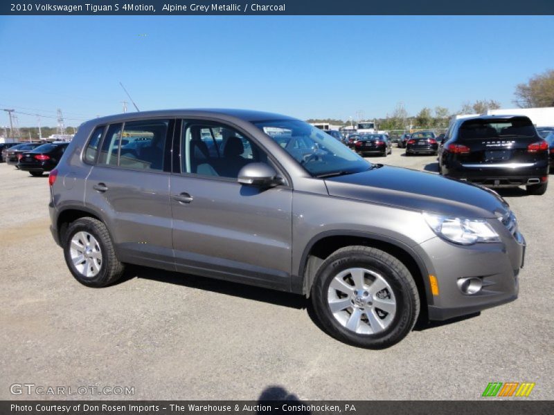 Alpine Grey Metallic / Charcoal 2010 Volkswagen Tiguan S 4Motion