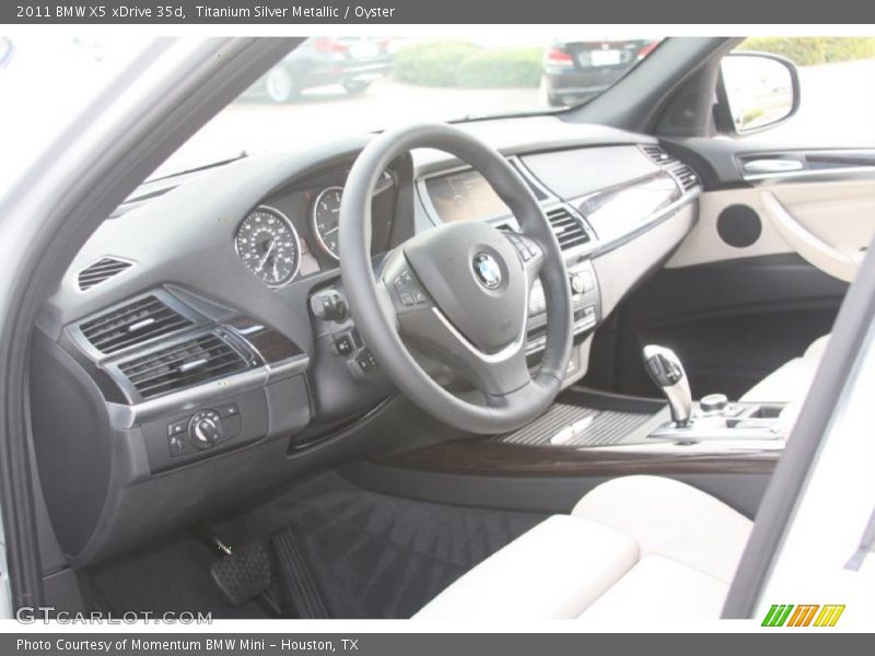 Titanium Silver Metallic / Oyster 2011 BMW X5 xDrive 35d