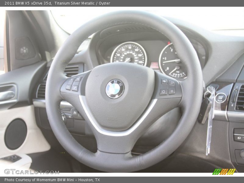 Titanium Silver Metallic / Oyster 2011 BMW X5 xDrive 35d