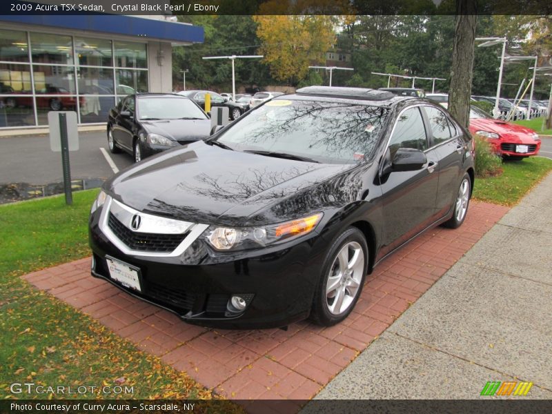 Crystal Black Pearl / Ebony 2009 Acura TSX Sedan