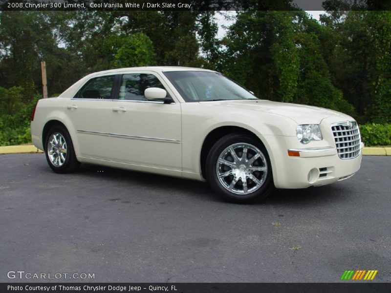 Cool Vanilla White / Dark Slate Gray 2008 Chrysler 300 Limited