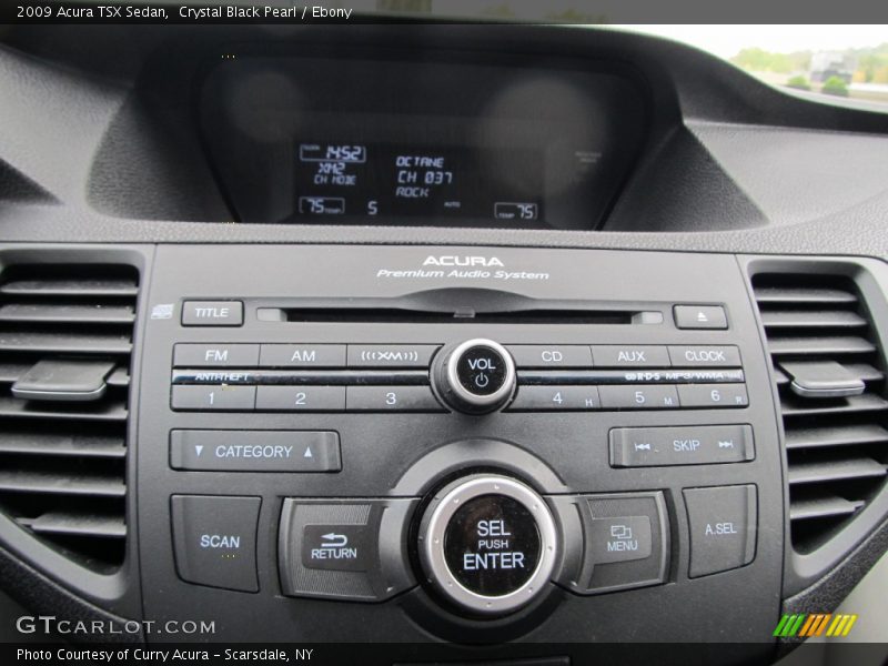 Crystal Black Pearl / Ebony 2009 Acura TSX Sedan