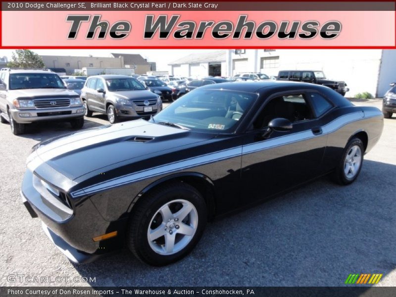 Brilliant Black Crystal Pearl / Dark Slate Gray 2010 Dodge Challenger SE