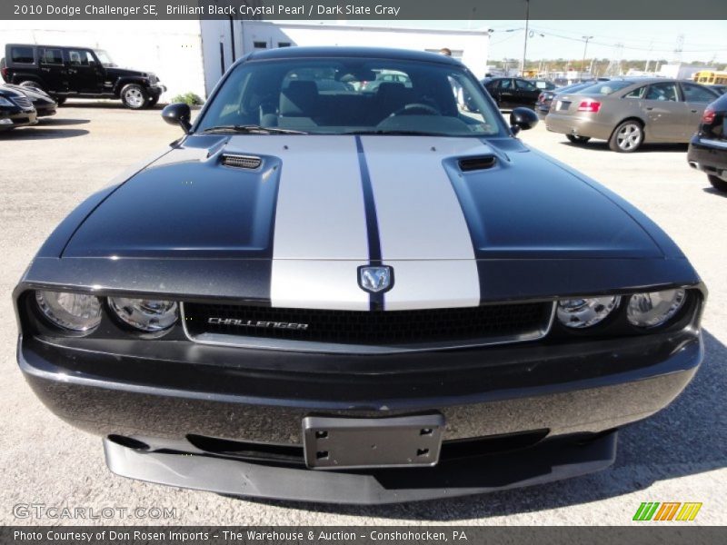 Brilliant Black Crystal Pearl / Dark Slate Gray 2010 Dodge Challenger SE