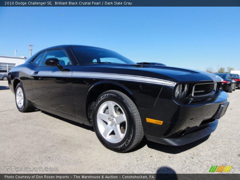Brilliant Black Crystal Pearl / Dark Slate Gray 2010 Dodge Challenger SE