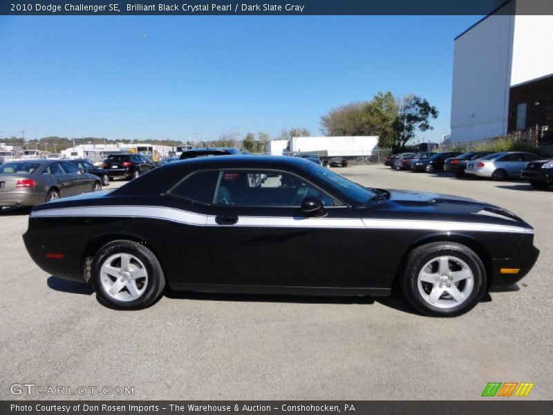 Brilliant Black Crystal Pearl / Dark Slate Gray 2010 Dodge Challenger SE